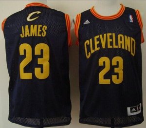 Jerseys Factory Cheap Cavaliers #23 LeBron James Navy Blue Throw