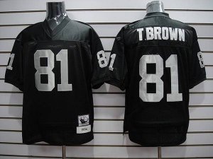 Jerseys Factory Cheap Oakland Raiders #81 Tim Brown Black Stitch