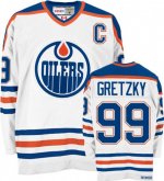Jerseys Factory Cheap Oilers Wayne Gretzky #99 Embroidered White