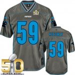 Jerseys Factory Cheap Nike Panthers #59 Luke Kuechly Grey Super