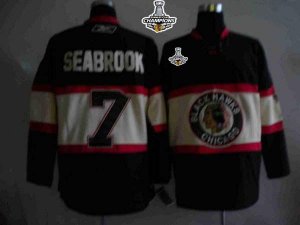 Jerseys Factory Cheap Blackhawks #7 Brent Seabrook Embroidered B