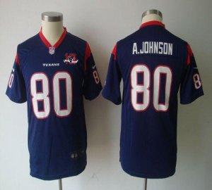 Jerseys Factory Cheap Nike Texans #80 Andre Johnson Navy Blue Te