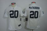 Jerseys Factory Cheap Nike Raiders #20 Darren McFadden White Wom