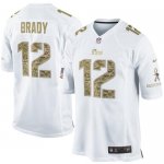 Jerseys Factory Cheap Nike Patriots #12 Tom Brady White Men's St