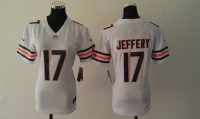 Jerseys Factory Cheap Nike Bears #17 Alshon Jeffery White Women'