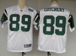 Jerseys Factory Cheap Jets #89 Jerricho Cotchery White Stitched
