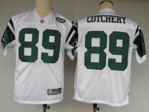 Jerseys Factory Cheap Jets #89 Jerricho Cotchery White Stitched