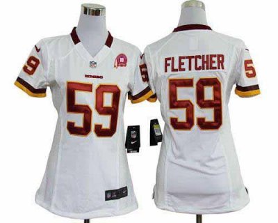Jerseys Factory Cheap Nike Redskins #59 London Fletcher White Wi