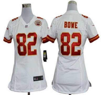 Jerseys Factory Cheap Nike Chiefs #82 Dwayne Bowe White Women's