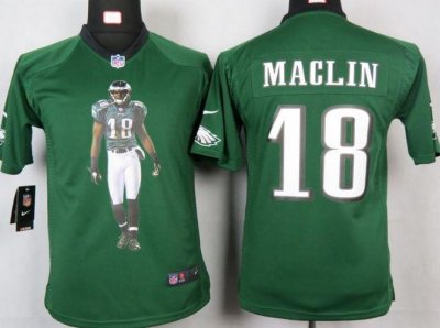 Jerseys Factory Cheap Nike Eagles #18 Jeremy Maclin Midnight Gre