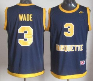 Jerseys Factory Cheap Golden Eagles #3 Dwyane Wade Navy Blue Bas