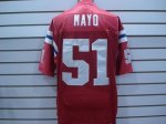 Jerseys Factory Cheap Patriots #51 Jerod Mayo Red With AFL 50 An