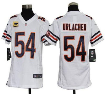 Jerseys Factory Cheap Nike Bears #54 Brian Urlacher White With C