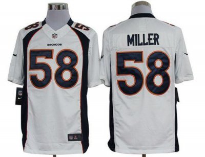 Jerseys Factory Cheap Nike Broncos #58 Von Miller White Men's Em