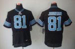Jerseys Factory Cheap Nike Lions #81 Calvin Johnson Black Altern