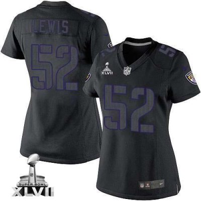 Jerseys Factory Cheap Nike Ravens #52 Ray Lewis Black Impact Sup
