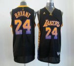 Jerseys Factory Cheap Lakers #24 Kobe Bryant Black Embroidered N