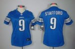 Jerseys Factory Cheap Nike Lions #9 Matthew Stafford Light Blue