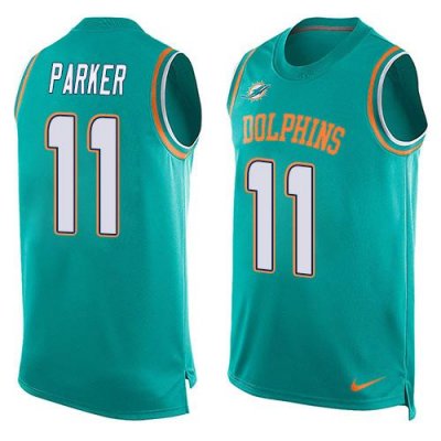 Jerseys Factory Cheap Nike Dolphins #11 DeVante Parker Aqua Gree