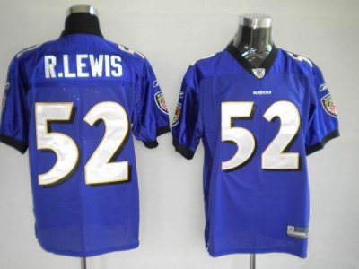 Jerseys Factory Cheap Ravens #52 Ray Lewis Purple Stitched NFL J