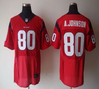 Jerseys Factory Cheap Nike Texans #80 Andre Johnson Red Alternat