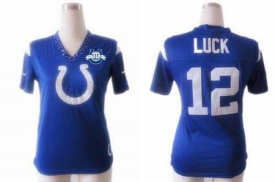 Jerseys Factory Cheap Nike Colts #12 Andrew Luck Royal Blue Team