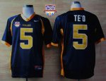 Jerseys Factory Cheap Fighting Irish #5 Manti Te'o Navy Blue Pun