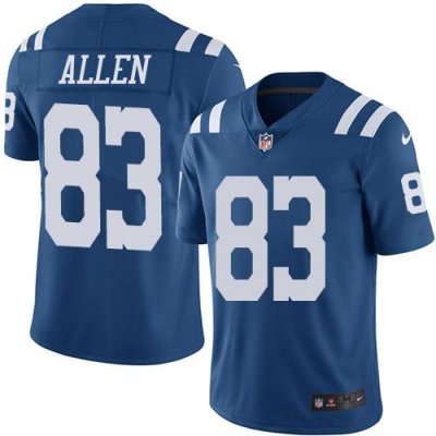 Jerseys Factory Cheap Nike Colts #83 Dwayne Allen Royal Blue Men