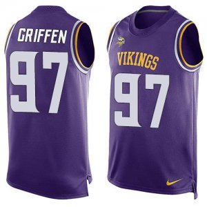Jerseys Factory Cheap Nike Vikings #97 Everson Griffen Purple Te
