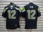 Jerseys Factory Cheap Nike Seahawks #12 Fan Steel Blue Team Colo