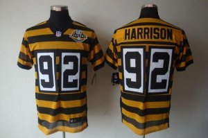 Jerseys Factory Cheap Nike Steelers #92 James Harrison Yellow/Bl
