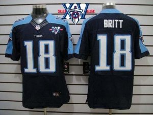 Jerseys Factory Cheap Nike Titans #18 Kenny Britt Navy Blue Alte