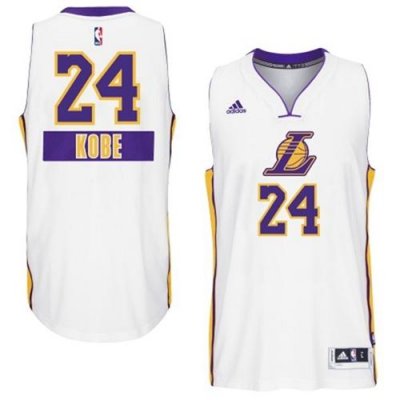 Jerseys Factory Cheap Lakers #24 Kobe Bryant White 2014-15 Chris