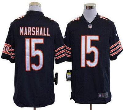 Jerseys Factory Cheap Nike Bears #15 Brandon Marshall Navy Blue