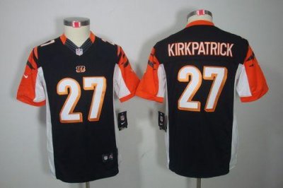 Jerseys Factory Cheap Nike Bengals #27 Dre Kirkpatrick Black Tea