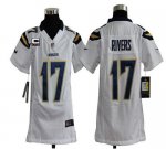Jerseys Factory Cheap Nike Chargers #17 Philip Rivers White With
