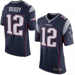 Jerseys Factory Cheap Nike Patriots #12 Tom Brady Navy Blue Team