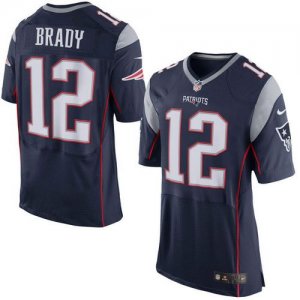 Jerseys Factory Cheap Nike Patriots #12 Tom Brady Navy Blue Team