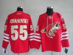 Jerseys Factory Cheap Coyotes #55 Ed Jovanovski Embroidered Red