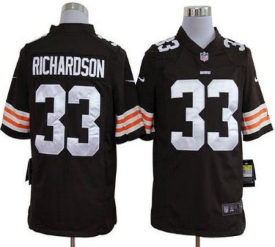 Jerseys Factory Cheap Nike Browns #33 Trent Richardson Brown Tea