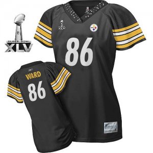 Jerseys Factory Cheap Steelers #86 Hines Ward Black Women's Fiel