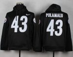 Jerseys Factory Cheap Pittsburgh Steelers #43 Troy Polamalu Blac