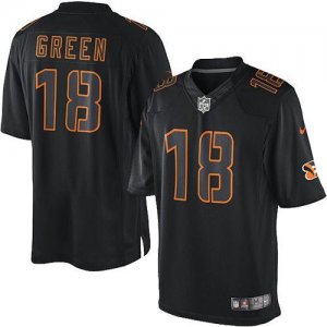 Jerseys Factory Cheap Nike Bengals #18 A.J. Green Black Men's St