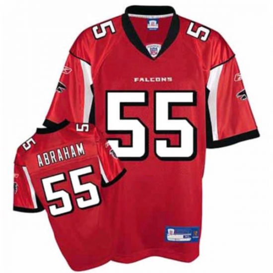 Jerseys Factory Cheap Falcons #55 John Abraham Red Stitched NFL - Click Image to Close