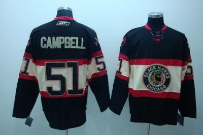 Jerseys Factory Cheap Blackhawks #51 Brian Campbell Embroidered