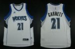 Jerseys Factory Cheap Timberwolves #21 Kevin Garnett White Home