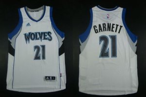 Jerseys Factory Cheap Timberwolves #21 Kevin Garnett White Home