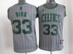 Jerseys Factory Cheap Celtics #33 Larry Bird Grey Static Fashion