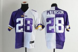 Jerseys Factory Cheap Nike Vikings #28 Adrian Peterson Purple/Wh