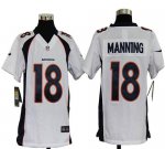 Jerseys Factory Cheap Nike Broncos #18 Peyton Manning White Yout